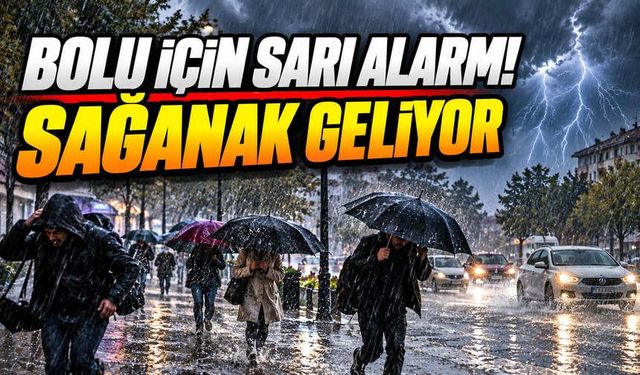 Bolu’da 33 Saatlik Yağış Alarmı! Valilik Saat Verdi