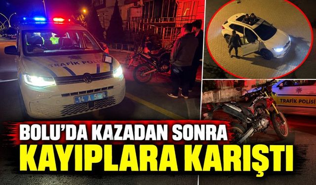 BOLU'DA KAZADAN SONRA KAYIPLARA KARIŞTI