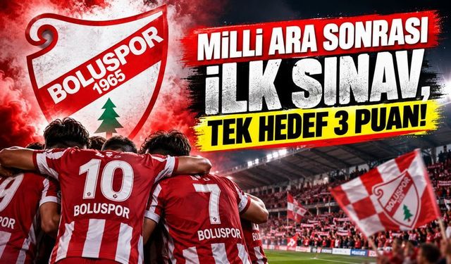 Boluspor Milli Ara Sonrası İlk Galibiyetini Arıyor