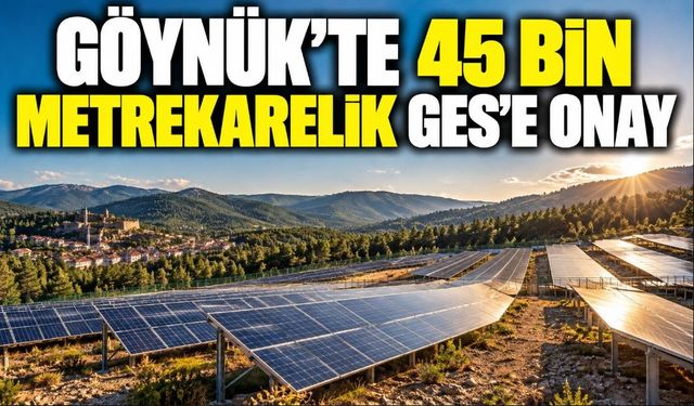 GÖYNÜK’TE 45 BİN METREKARELİK GES’E ONAY
