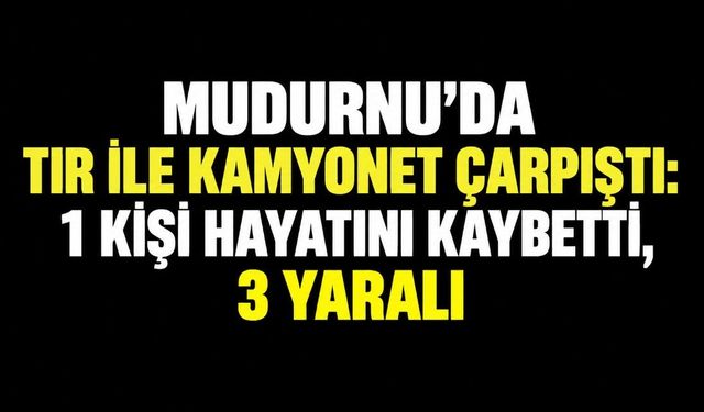 MUDURNU’DA TIR İLE KAMYONET ÇARPIŞTI: 1 KİŞİ HAYATINI KAYBETTİ, 3 YARALI