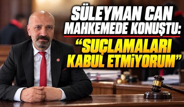 Bolu Belediyesi Davasında Süleyman Can Savunma Yaptı