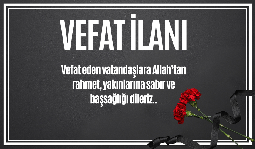Bolu’da Vefat İlanları (03.05.2025)