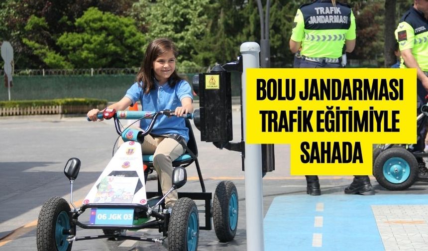 BOLU JANDARMASI TRAFİK EĞİTİMİYLE SAHADA