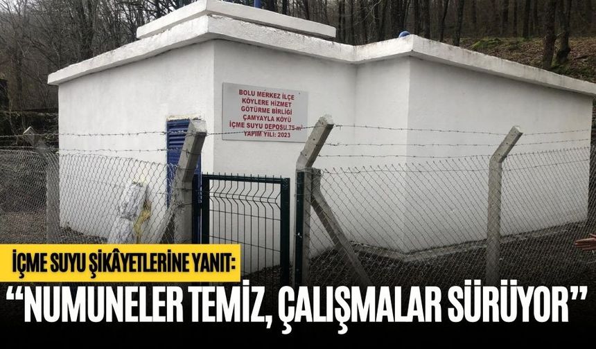 İÇME SUYU ŞİKÂYETLERİNE YANIT