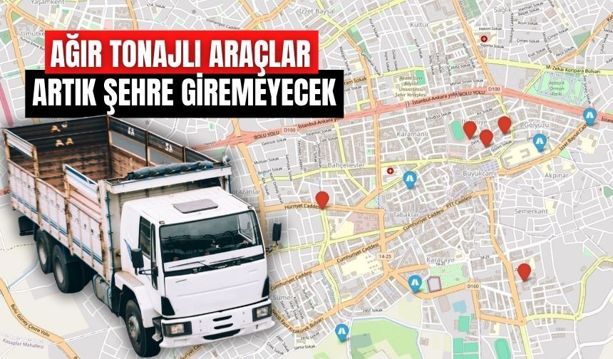 BOLU’DA AĞIR TONAJLI ARAÇLARA YENİ DÜZENLEME