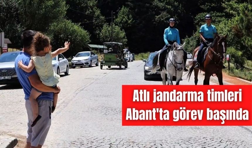 Atlı jandarma timleri Abant'ta görev başında