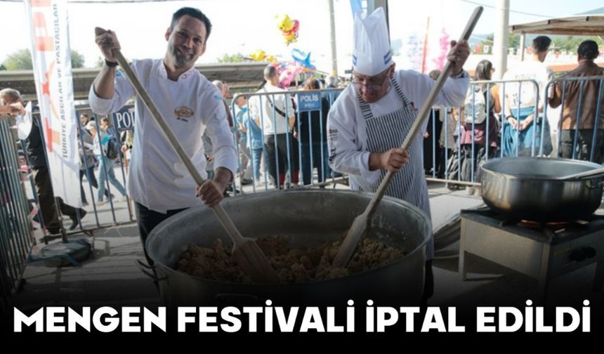 MENGEN FESTİVALİ İPTAL EDİLDİ