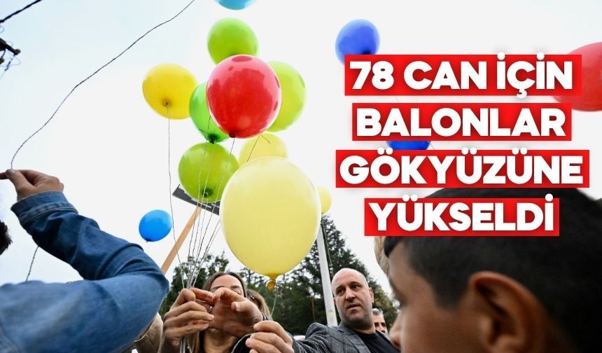 Balonlar, 78 Canın Anısına Gökyüzüne Bırakıldı