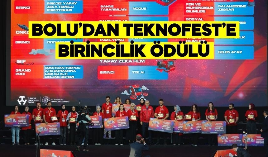 Bolu’dan TEKNOFEST’e Birincilik: Ödüllerini Cumhurbaşkanı Erdoğan Takdim Etti