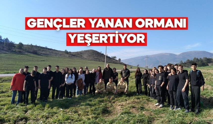 Bolu Fen Lisesi Öğrencilerinden ‘Yeşil Vatan’ İçin Fidan Seferberliği