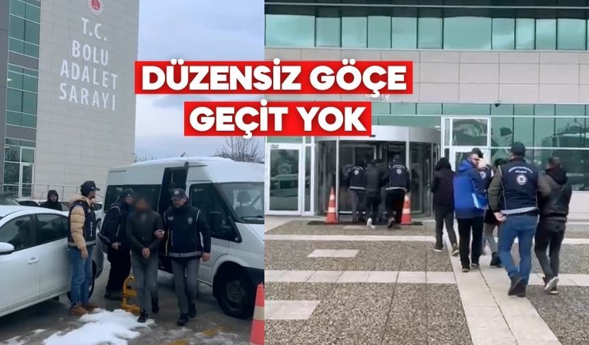Bolu’da iki araçta yakalandılar! 5 kaçakçı cezaevinde