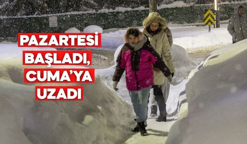 Kar Engeli Bitmedi! Bolu’da Okullar Bir Gün Daha Kapalı