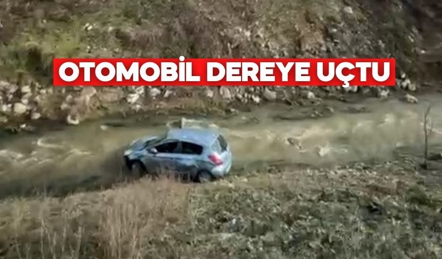 Bolu'da kontrolden çıkan otomobil, dereye uçtu: 3 yaralı