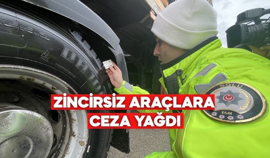 D-100 Bolu Dağı’nda Ticari Araçlara Sıkı Denetim