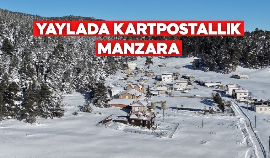 Bolu’nun Sessiz Cenneti Sarıalan Yaylası Kışa Teslim