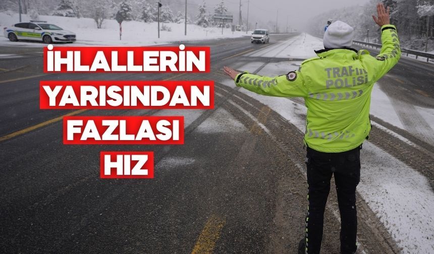 Bolu trafiğinde rakamlar açıklandı, İhlallerin yarısından fazlası hız