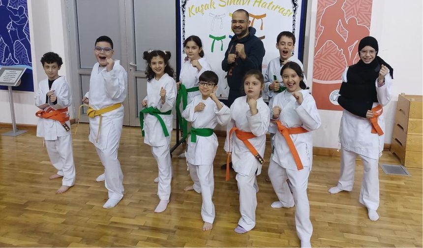 BAİBÜ’DE KARATE HEYECANI: GELECEĞİN ŞAMPİYONLARI KUŞAK ATLADI