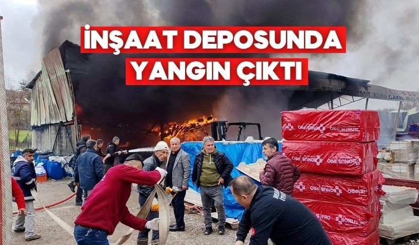 Bolu’da Depoda Çıkan Yangın Büyümeden Söndürüldü