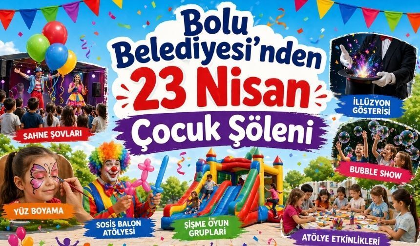 Bolu’da 23 Nisan Şöleni! Çocuklar İçin Büyük Eğlence