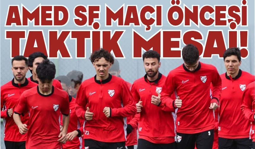 AMED SF MAÇI ÖNCESİ KIRMIZI-BEYAZLILARDA TAKTİK MESAİ!