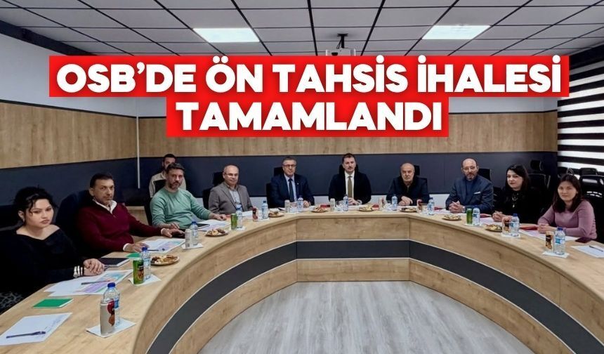 Yeniçağa OSB’de 70 Bin Metrekarelik Tahsis İhalesi Gerçekleştirildi
