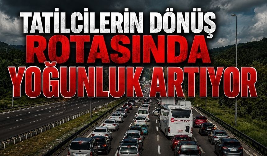 Tatilciler Yollara Düştü, Bolu Geçişinde Kilometrelerce Kuyruk
