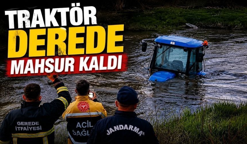 Bolu'da Dereden Geçmeye Çalıştı, Kabin Sulara Gömüldü