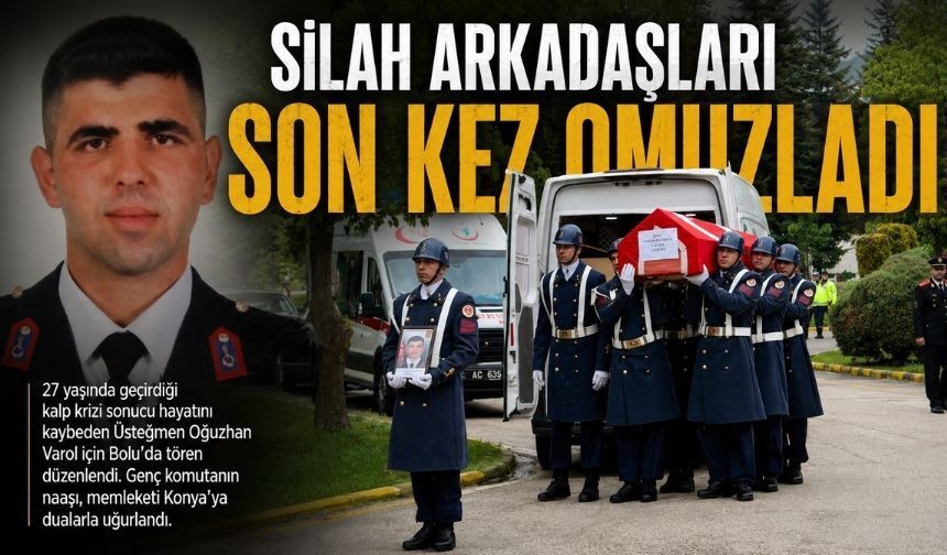 Bolu İl Jandarma Komutanlığı’nda Hüzünlü Tören