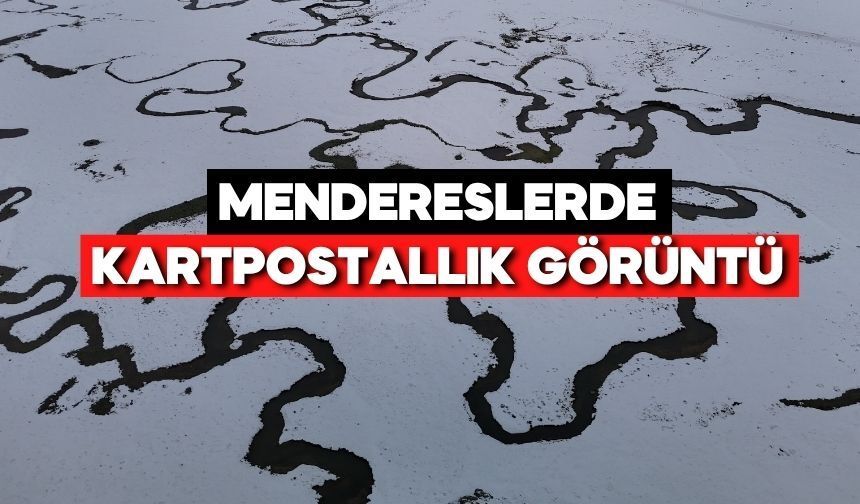 Bolu’da Kartpostallık Manzara! Menderesler Kar Altında Kaldı