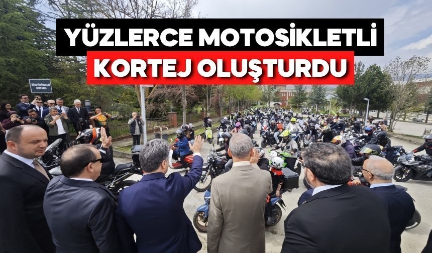 Bolu'da İzzet Baysal için yüzlerce motosiklet aynı anda yola çıktı