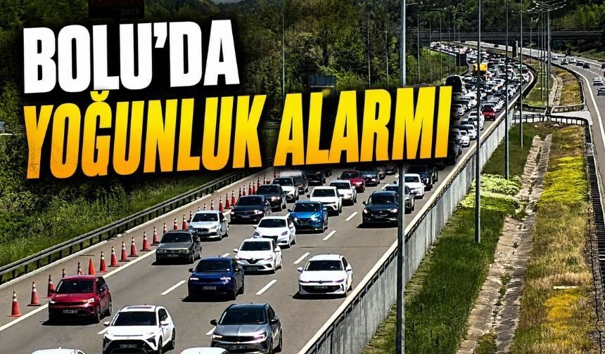 Bolu’da Dönüş Trafiği Öğle Saatlerinde Kilitlendi