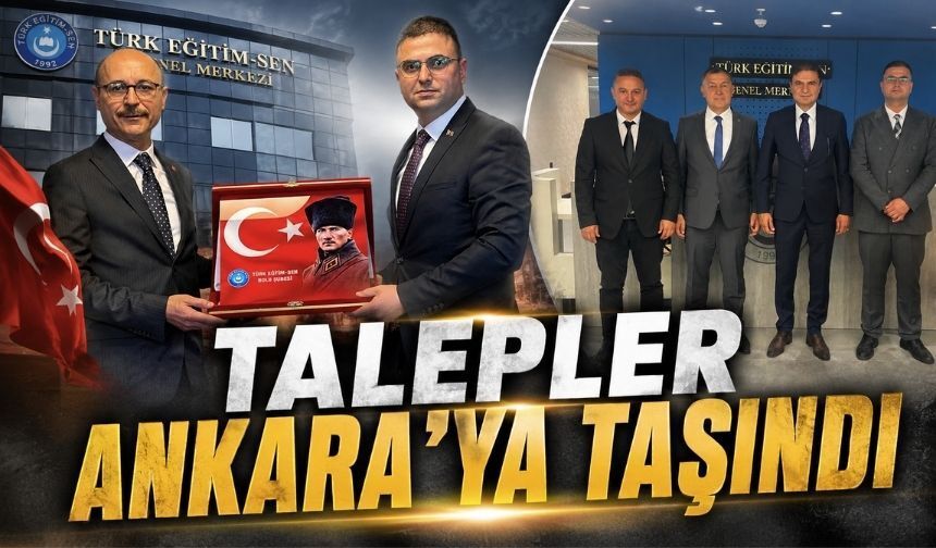 Türk Eğitim-Sen Bolu, Sahadaki Sorunları Genel Merkeze Aktardı