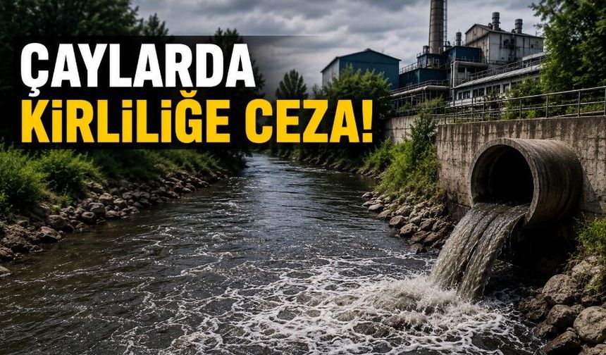 ÇAYLARDA KİRLİLİĞE CEZA