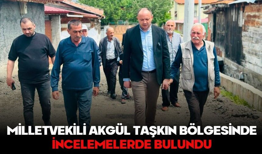 MİLLETVEKİLİ AKGÜL TAŞKIN BÖLGESİNDE İNCELEMELERDE BULUNDU