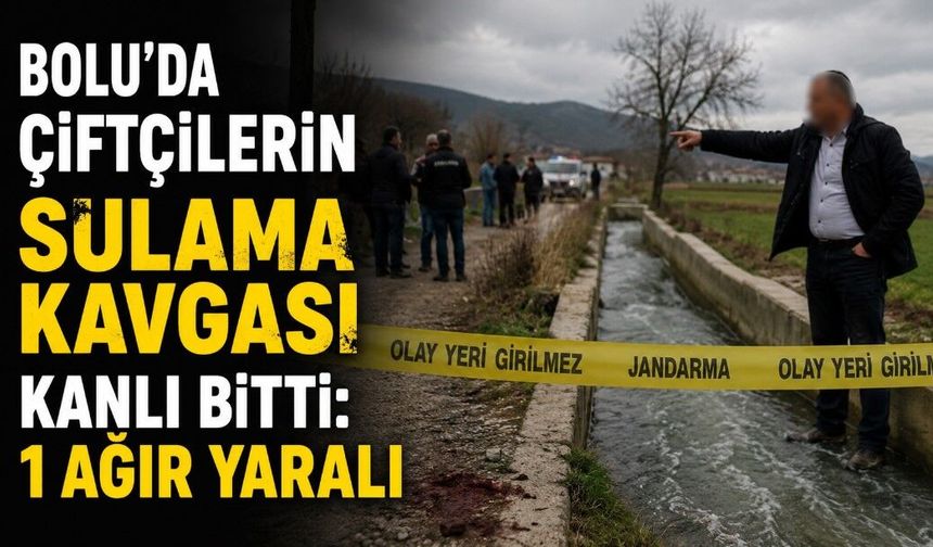 BOLU’DA ÇİFTÇİLERİN SULAMA KAVGASI KANLI BİTTİ