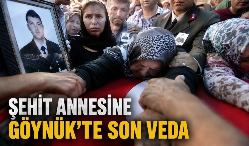 Bolulu şehit Ziya Sarpkaya'nın vefat eden annesi son yolculuğuna uğurlandı