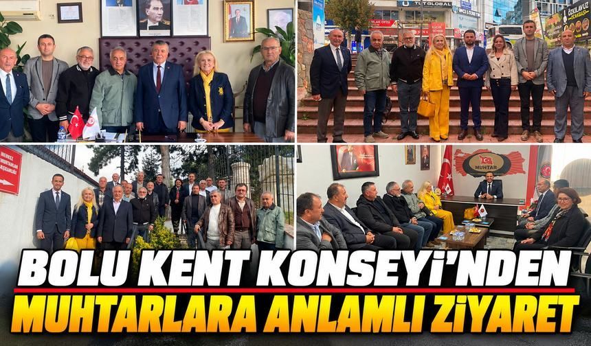 Bolu Kent Konseyi Muhtarlarla Bir Araya Geldi