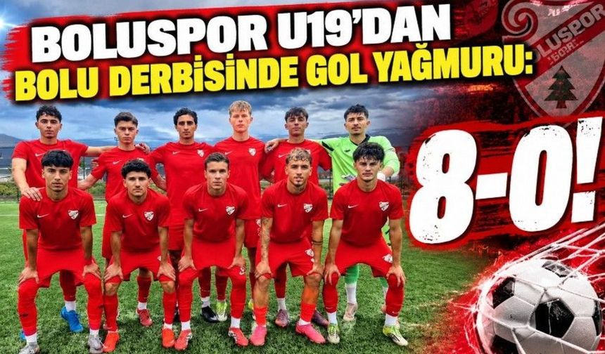 Boluspor U19'dan Bolu Derbisinde Gol Yağmuru: 8-0!