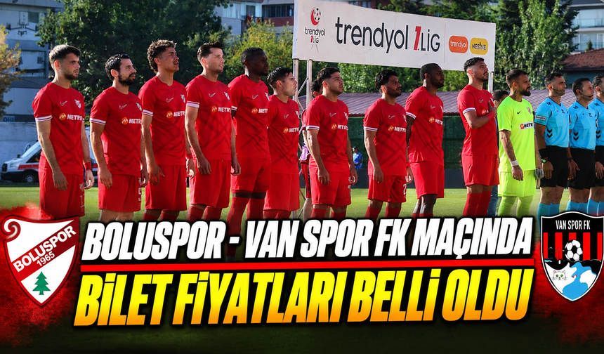 Boluspor – Van Spor FK Maçında Bilet Fiyatları Belli Oldu