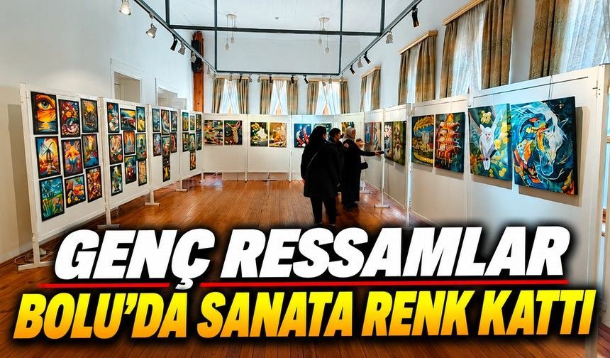 Bolu Güzel Sanatlar Lisesi’nin Genç Ressamları Göz Doldurdu