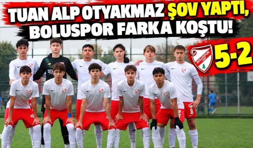 Tuan Alp Otyakmaz Şov Yaptı, Boluspor Farka Koştu 5-2!