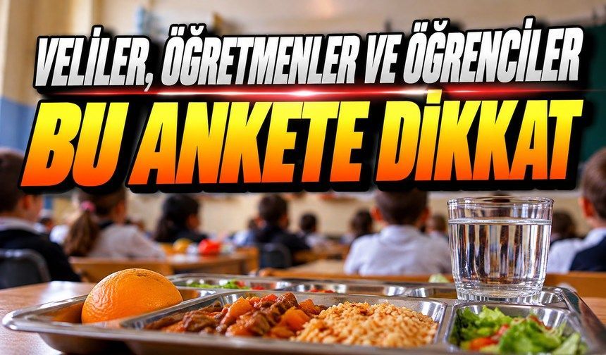 Öğrencilere Ücretsiz Yemek İçin Kritik Anket Başladı